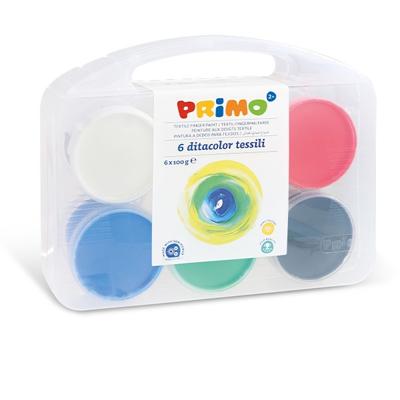 Primo vingerverf junior 600 gram 6 kleuren