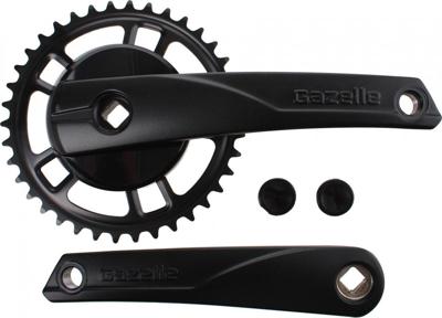Gazelle Crankstel strixvaria 38t aluminium/staal zwart