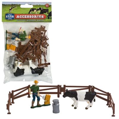 Dutch Farm Boer met Koe en Hekken 9-delig