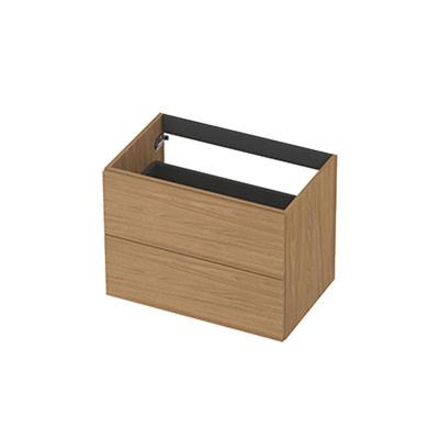 INK - Onderkast 2L Decor Softclose Tbv Greep - 700x450x520 Mm - Blank Eiken