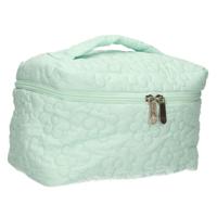 Traveller Beautycase bloemen turquoise 24cm x 17cm - thumbnail