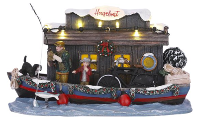 Kerst kersthuisje houseboat b/o Luville - Luville