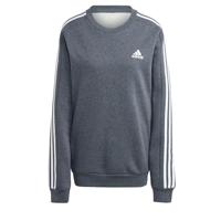adidas Essentials Crew Sweater Donkergrijs Wit - thumbnail