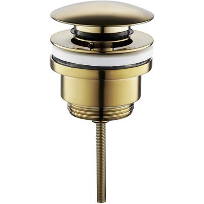 Wiesbaden Caral Clickwaste Afvoerplug 5/4" Geborsteld Messing