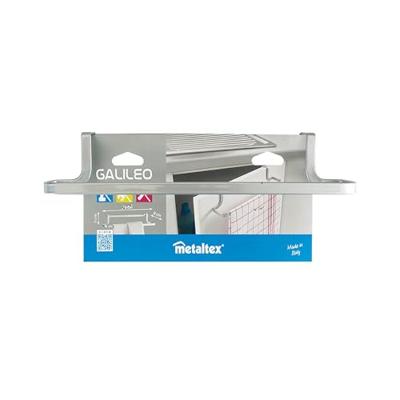 Metaltex galileo handdoekhouder 30x5x4.5 cm zilver
