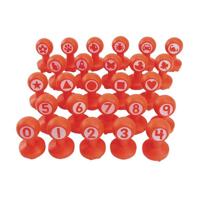 Colorations - vormen & cijfers klei stempels, 26dlg. - thumbnail