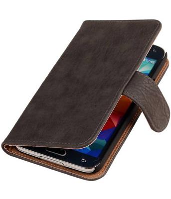 Bookwallet bark grijs hoes Samsung Galaxy S5 Bookwallet bark grijs hoes Samsung Galaxy S5