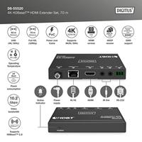 Digitus DS-55520 audio/video extender AV-zender & ontvanger Zwart - thumbnail