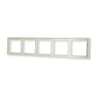 Jung LS990 afdekraam 5-voudig creme - thumbnail