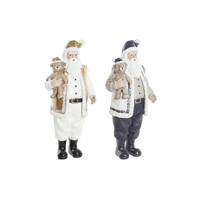 Kerstversiering DKD Home Decor Hars Kerstman (12 x 9 x 27 cm) (2 Stuks) - thumbnail
