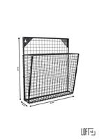 Urban Interiors Tijdschriftenrek 'Maggy' kleur Mat Zwart - thumbnail