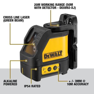 DeWalt DW088CG Kruislijnlaser Groen 30m - DW088CG-XJ - thumbnail