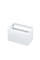 INK Onderkast 80x45 cm 2 lade greeploos gelakt - thumbnail