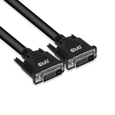 CLUB3D DVI-D DUAL LINK (24+1) CABLE BI DIRECTIONAL M/M 10m 32.8 ft 28AWG Zwart