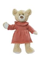 Heless Poppen brei jurk perzik, 28-35 cm - thumbnail