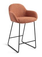 Jesper Home Barstoel 'Kushi' Slide Black, kleur Amber Autumn (zithoogte 67cm) - thumbnail