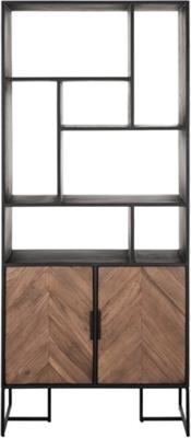 DTP Home Wandkast 'Criss Cross' Hout en staal, 185 x 80cm