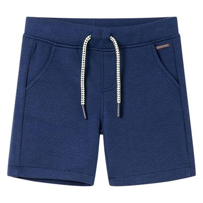 VidaXL Kindershorts met trekkoord 128 donkerblauw