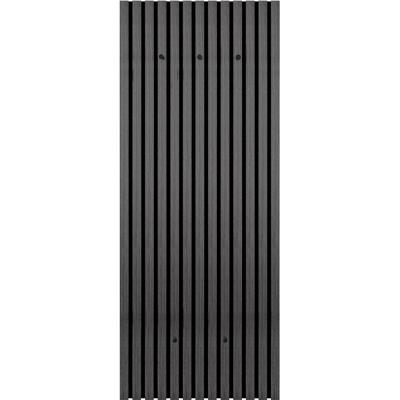 Kapstok - Trion Geve - Wandgarderobe - 50x125cm - Antraciet - MDF