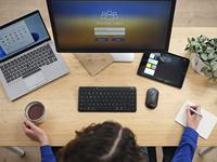 Trust Lyra Multi-Device Wireless Keyboard & Mouse Toetsenbord Zwart - thumbnail