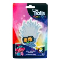 Dreamworks gum Trolls: World Tour junior rubber blauw - thumbnail