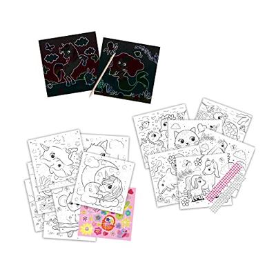 SES Creative Ses doe kleurboek glitter 3 in 1 SES Creative Ses doe kleurboek glitter 3 in 1