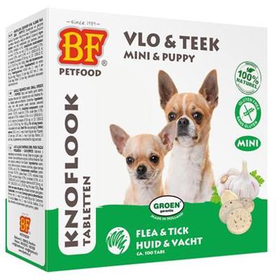 BF Petfood Tabletten Mini met knoflook en zeewier voor de hond 2 verpakkingen