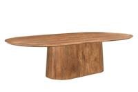 Sohome Ovale Eettafel 'Olav' Mangohout, 300 x 110cm, kleur Bruin - thumbnail