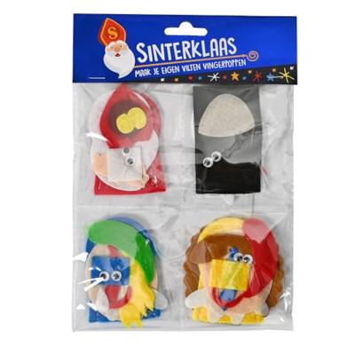 Wins Holland Maak je eigen vilten vingerpoppen sinterklaas, 4st.