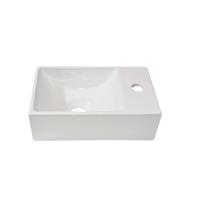 Best Design Wonder fontein 29x18x9.5cm 1 kraangat rechts keramiek wit 3875080 - thumbnail