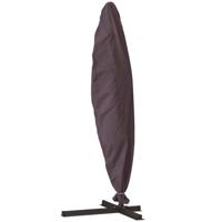 Zweefparasolhoes kromme en rechte staander Banaanvorm Grijs Bordeaux Madison - Madison - thumbnail
