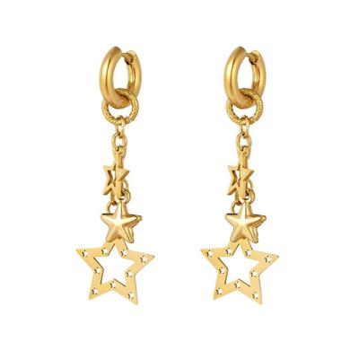 Oorbellen met Sterren Hangers