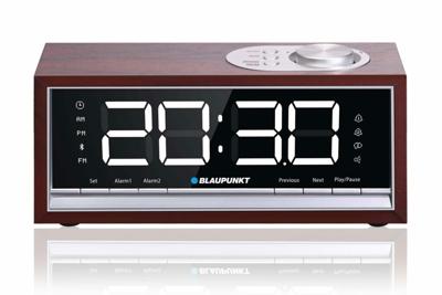 BLAUPUNKT CR60BT Bluetooth Radio Wekker, bruin hout