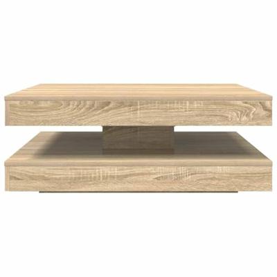 Salontafel 360 graden draaibaar 90x90x34,5 cm sonoma eikenkleur Salontafel 360 graden draaibaar 90x90x34,5 cm sonoma eikenkleur