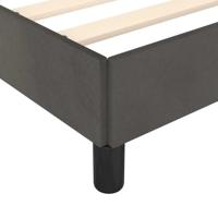 Bedframe zonder matras 120x200 cm fluweel donkergrijs - thumbnail