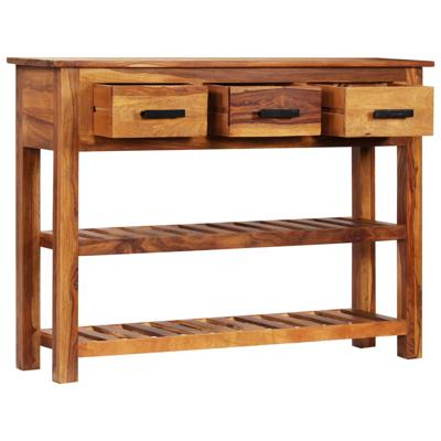 Dressoir met 3 lades 110x30x80 cm massief acaciahout