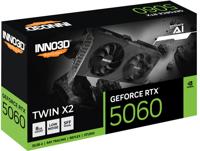 Inno 3D Nvidia GeForce RTX 5060 Videokaart GeForce RTX 5060 8 GB GDDR7-RAM PCIe x8 HDMI, DisplayPort Vulkan, NVIDIA G-Sync - thumbnail