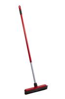 Rubberen bezem 30cm met steel en droogtrek lip - thumbnail
