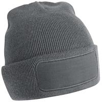 Beechfield CB445R Recycled Original Patch Beanie - Black - One Size - thumbnail