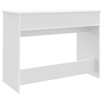 Kaptafel met spiegel 100x45x76 cm wit