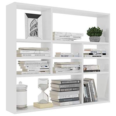VidaXL Wandschap 90x16x78 cm bewerkt hout wit