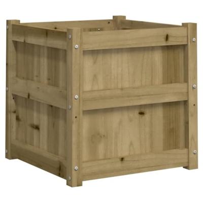 VidaXL Plantenbak 50x50x50 cm geïmpregneerd grenenhout VidaXL Plantenbak 50x50x50 cm geïmpregneerd grenenhout