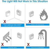 Magnetische Led Opbouwlamp met bewegingssensor - batterijen - 5000K - thumbnail
