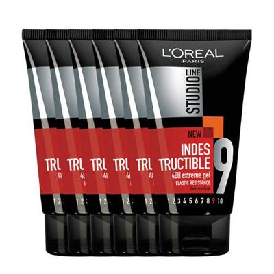 L’Oréal Paris Studio Line Indestructible 48H Extreme Gel - 6 x 150 ml - Gel - Voordeelverpakking