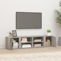 Tv-meubels 2 st 80x31,5x36 cm bewerkt hout betongrijs - thumbnail