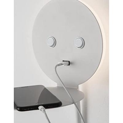 Lyora BedlampjeEclip wit met usb - 9173281