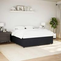 Bedframe zonder matras 200x200 cm fluweel zwart - thumbnail