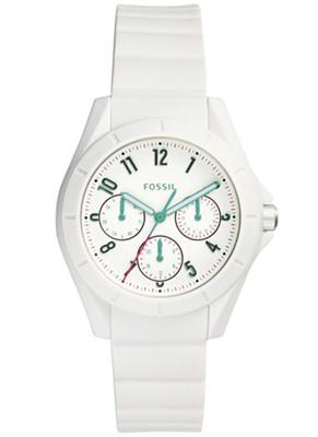 Horlogeband (Band + Kastcombinatie) Fossil ES4064 Silicoon Wit 18mm Horlogeband (Band + Kastcombinatie) Fossil ES4064 Silicoon Wit 18mm