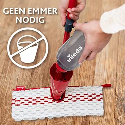 Vileda 1.2 Spray Max Dweilkop Rood, Wit - thumbnail