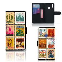 Huawei Y7 (2019) Flip Cover Postzegels - thumbnail